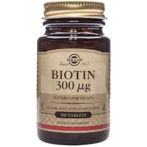 Solgar biotina 300 mcg 100 comp
