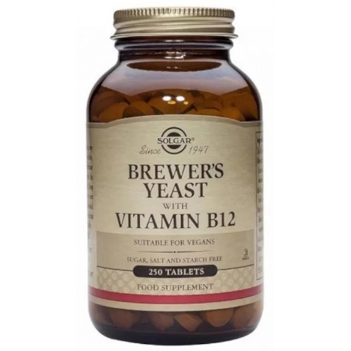 Solgar levadura cervez vit b12 250 tab (brewer's