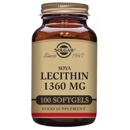 Solgar lecitina de soja  1360 mg 100 capsulas blandas