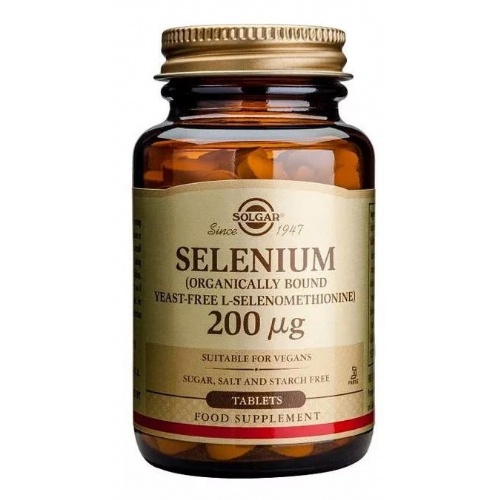 Solgar selenio 200 mcg 50 comp (sin levadura)