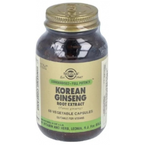 Solgar ginseng koreano 60 cap (korean ginseng)