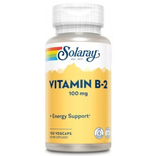 Solaray vit b2 100 mg 100 vegcaps