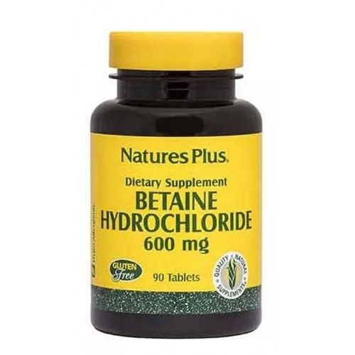 Natures plus betaina hcl 600 mg 90