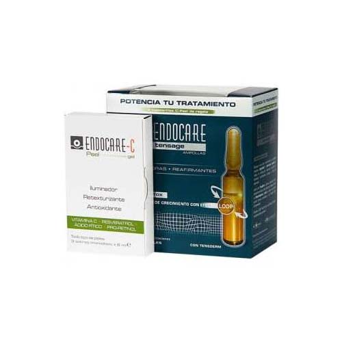 Tensage Pack Ampollas efecto botox 20x2ml + Endocare-C Peel Gel 3x6ml