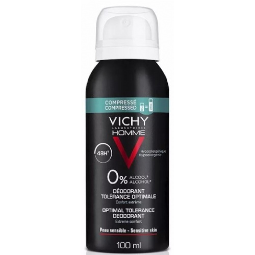 Vichy homme desodorante tolerancia optima 48 h comprimido  1 envase 100 ml aerosol