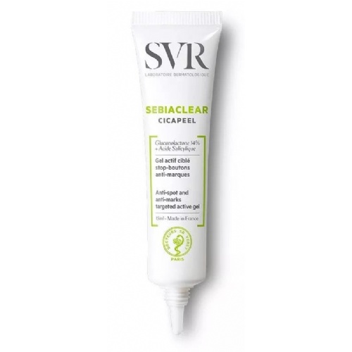 Sebiaclear cicapeel gel activo especifico antigranos 24h antimarcas - svr (1 envase 15 ml)