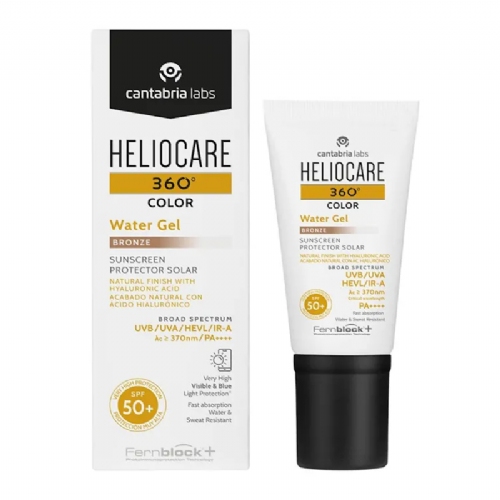 Heliocare 360º color water gel protector solar spf 50+  1 envase 50 ml color bronze