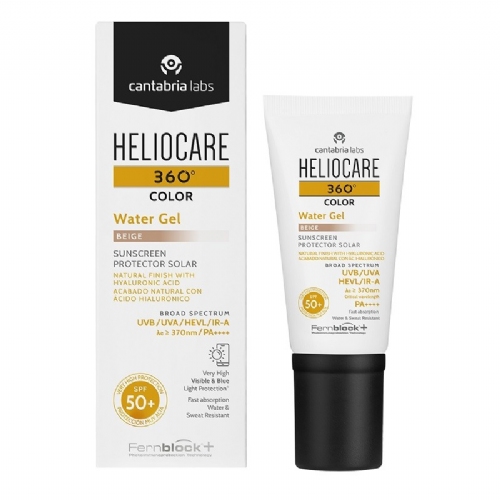 Heliocare 360º color water gel protector solar spf 50+  1 envase 50 ml color beige