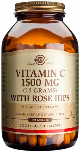 Solgar vitamina c 1500mg rose h90c