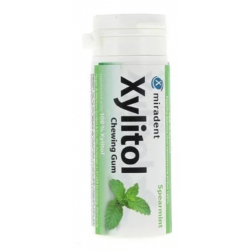 Goma de mascar con edulcorante xilitol 100% (30 chicles sabor hierbabuena)