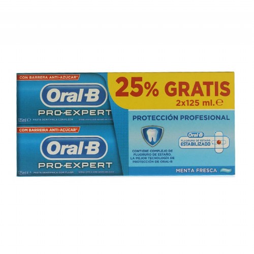Oral-b pro expert proteccion profesional  2 tubos 125 ml duplo