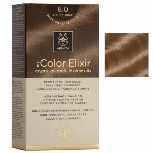 Apivita color elixir 8.0 rubio claro