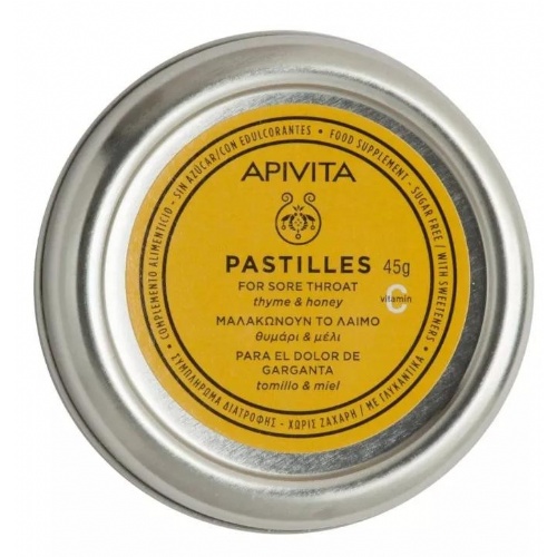 Apivita pastillas con tomillo miel 45g