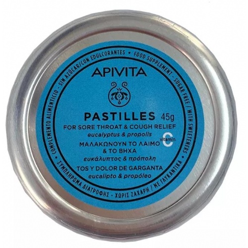 Apivita pastillas eucalipto propoleo 45g