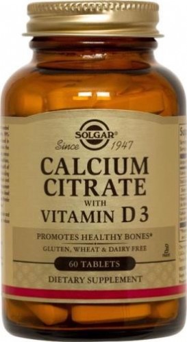 Solgar citrato calcio+vit d3 60(calcium citrate)