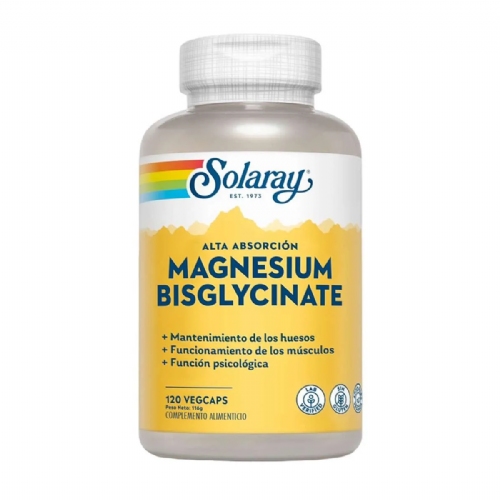 Solaray bisgl magnesio 120 caps