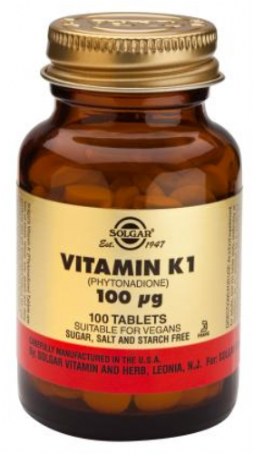 Solgar vit k1 100 mcrgr 100 tab