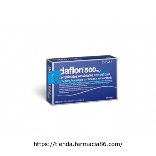 DAFLON 500 MG COMPRIMIDOS RECUBIERTOS CON PELÍCULA, 60 comprimidos