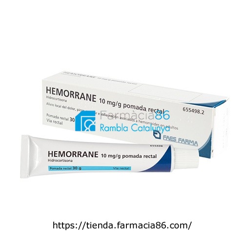 HEMORRANE 10 mg/g POMADA RECTAL , 1 tubo de 30 g