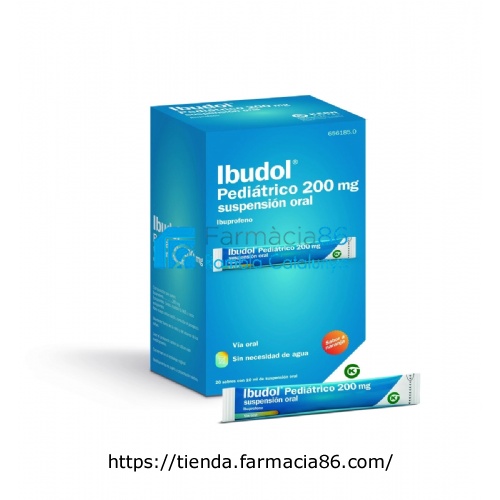 IBUDOL PEDIÁTRICO 200 MG SUSPENSIÓN ORAL , 20 sobres