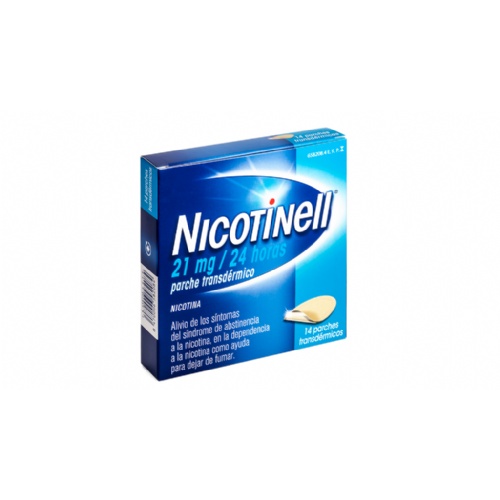 NICOTINELL 21 MG/24 HORAS PARCHE TRANSDERMICO , 7 parches