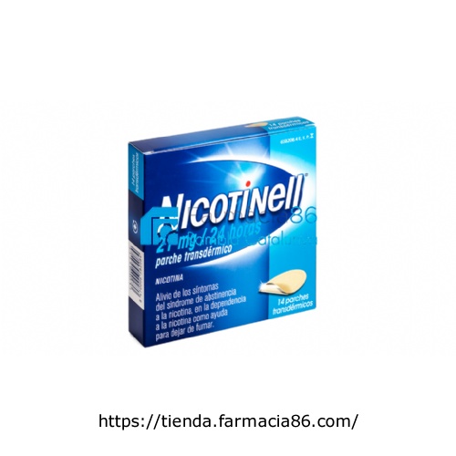 NICOTINELL 21 MG/24 HORAS PARCHE TRANSDERMICO , 14 parches