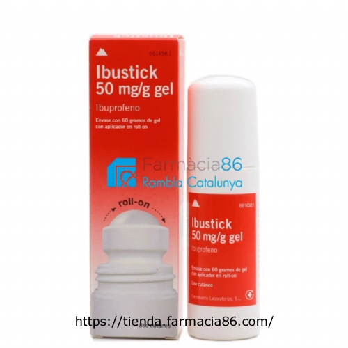 IBUSTICK 50 mg/g GEL, 1 tubo de 60 g