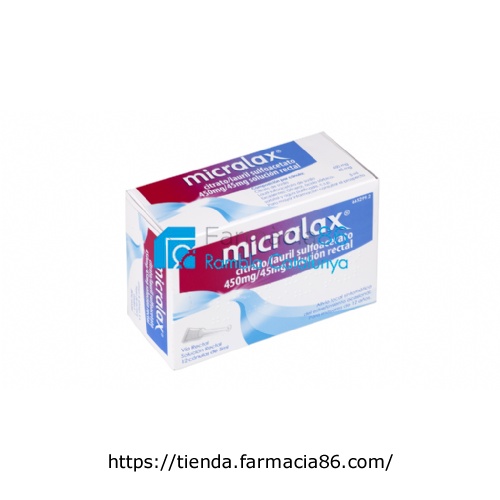 MICRALAX CITRATO/LAURIL SULFOACETATO 450 mg/45 mg solucion rectal , 12 enemas