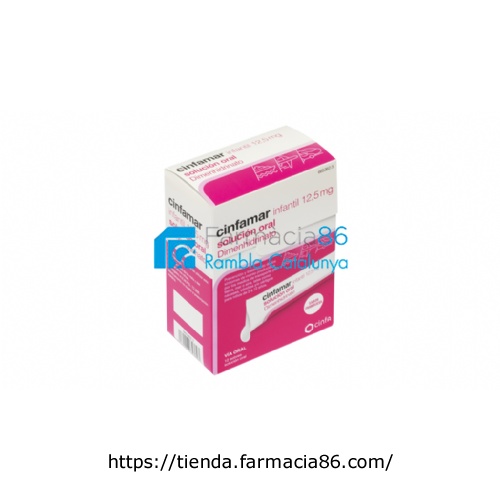 CINFAMAR INFANTIL 12,5 mg SOLUCION ORAL , 12 envases unidosis de 5 ml