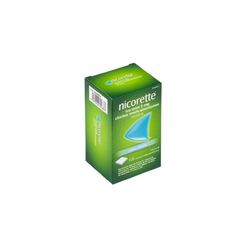 NICORETTE ICE MINT 2 mg CHICLES MEDICAMENTOSOS, 30 chicles