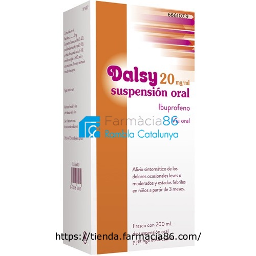 DALSY 20 mg/ml SUSPENSION ORAL , 1 frasco de 150 ml