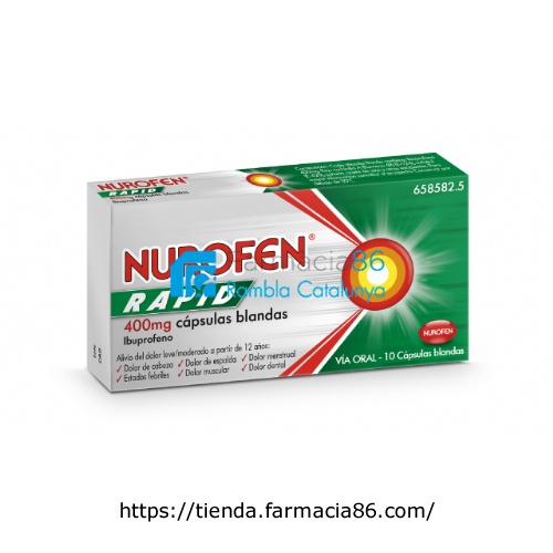 NUROFEN RAPID 400 mg CAPSULAS BLANDAS , 20 cápsulas