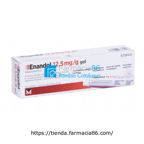 ENANDOL 12,5 mg/g GEL, 1 tubo de 60 g
