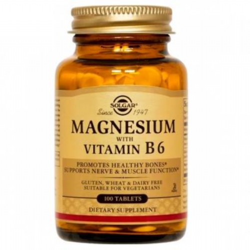 Solgar magnesio con vitamina b6 100 comprimidos