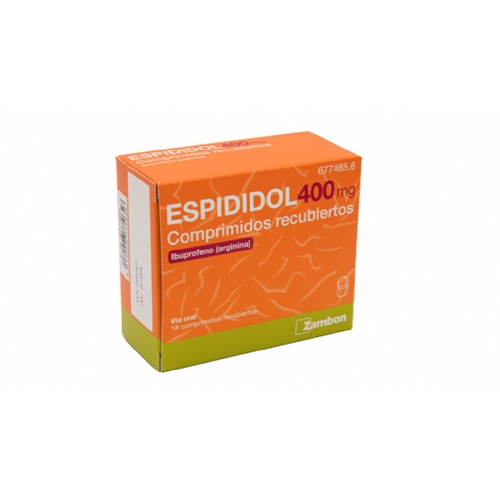 ESPIDIDOL 400 mg COMPRIMIDOS RECUBIERTOS, 18 comprimidos