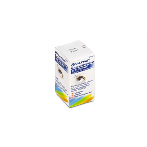REACTINE LEVOCABASTINA 0,5mg/ml COLIRIO EN SUSPENSION , 1 frasco de 4 ml