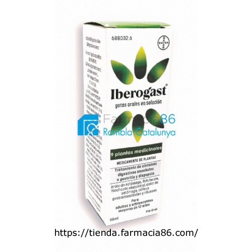 IBEROGAST GOTAS ORALES EN SOLUCION, 1 frasco de 100 ml