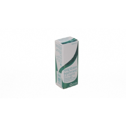 RESPIBIEN FRESHMINT 0,5 mg/ ml SOLUCION PARA PULVERIZACION NASAL, 1 envase pulverizador de 15 ml