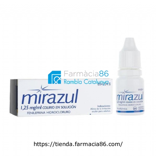 MIRAZUL 1,25 MG/ML COLIRIO EN SOLUCIÓN. , 1 frasco de 10 ml