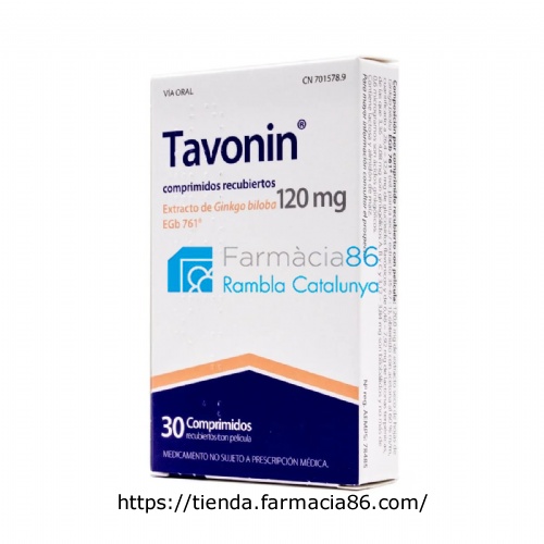 TAVONIN 120 MG COMPRIMIDOS RECUBIERTOS CON PELICULA , 30 comprimidos