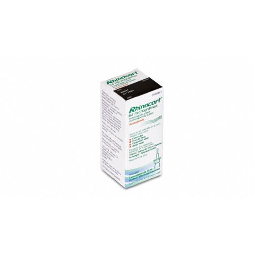 RHINOCORT 64 microgramos SUSPENSION PARA PULVERIZACION NASAL, 1 envase pulverizador de 120 dosis