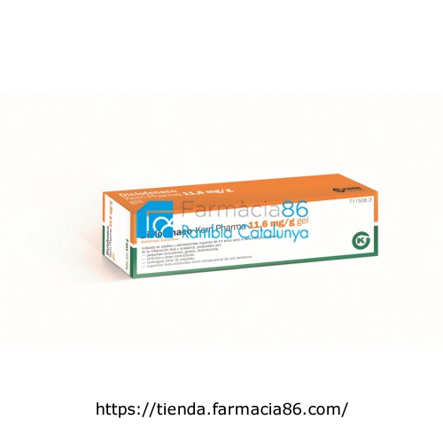 DICLOFENACO KERN PHARMA  11,6 mg/g GEL, 1 tubo de 100 g