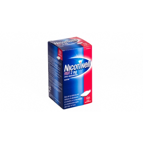 NICOTINELL FRUIT 2 mg CHICLE MEDICAMENTOSO, 24 chicles
