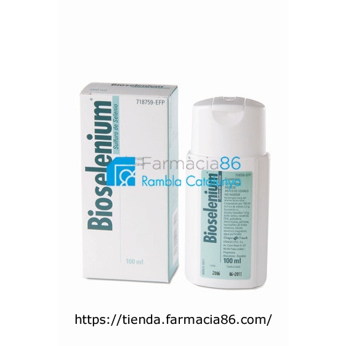 BIOSELENIUM 25 mg/ml  SUSPENSION CUTANEA , 1 frasco de 100 ml