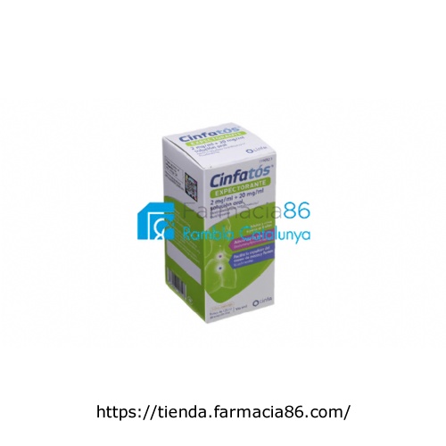 CINFATOS EXPECTORANTE 2 mg/ml + 20 mg/ml SOLUCION ORAL, 1 frasco de 200 ml