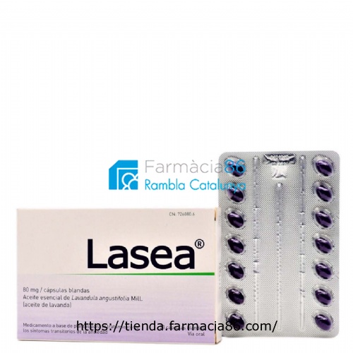 LASEA 80 MG CAPSULAS BLANDAS, 28 cápsulas