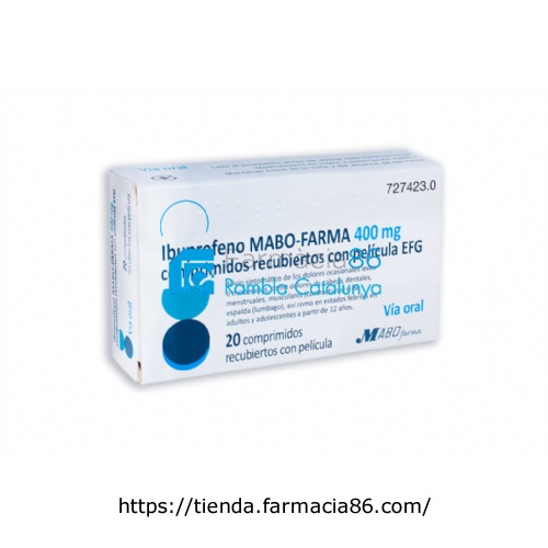 IBUPROFENO MABO-FARMA 400 MG COMPRIMIDOS RECUBIERTOS CON PELICULA EFG,20 comprimidos (PVC/PVDC/AL)