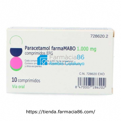 PARACETAMOL FARMAMABO 1000 MG COMPRIMIDOS EFG 10 comprimidos