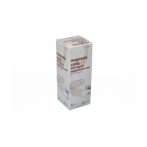 MAGNESIA CINFA 200 mg/ ml SUSPENSION ORAL, 1 frasco de 260 ml