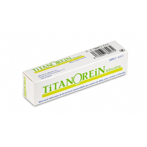 TITANOREIN LIDOCAINA CREMA RECTAL, 1 tubo de 20 g